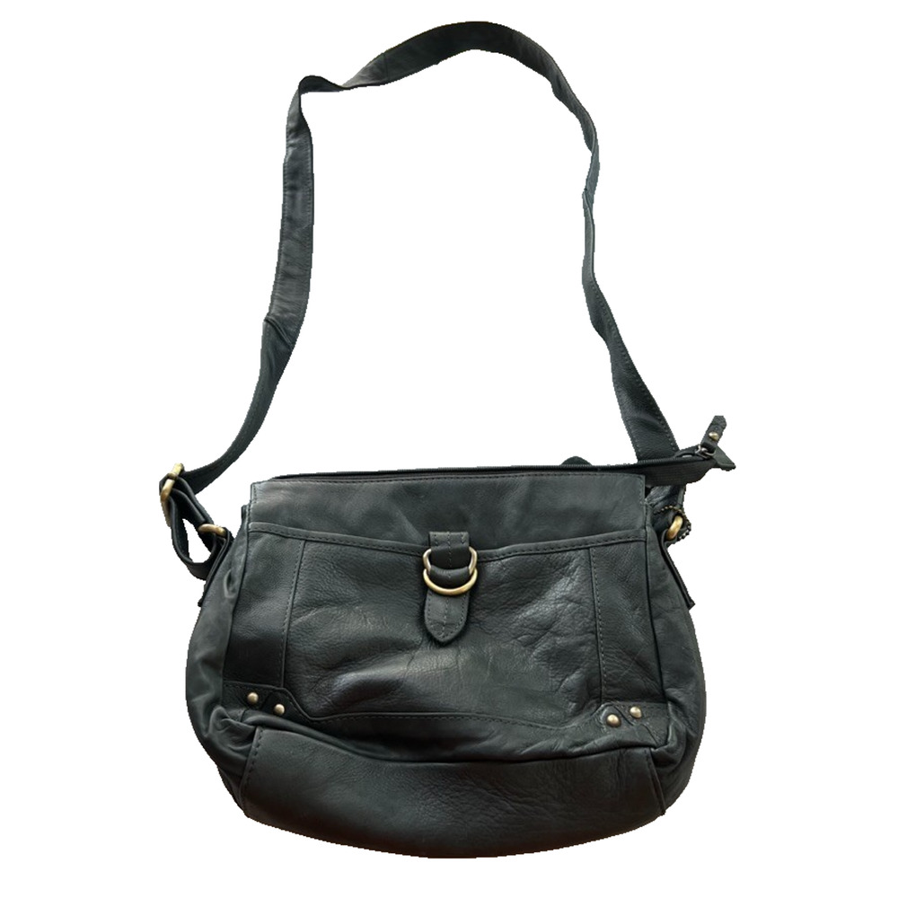 GREAT AMERICAN LEATHERWORKS Bag Women's Black Leather Crossbody Purse